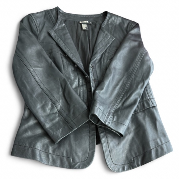 DKNY Donna Karan New York Lamb Leather Jacket | Size 2 - Picture 8 of 9